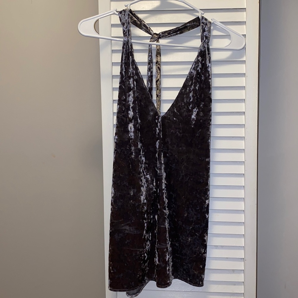 ✨NWT✨ Zara grey velvet top